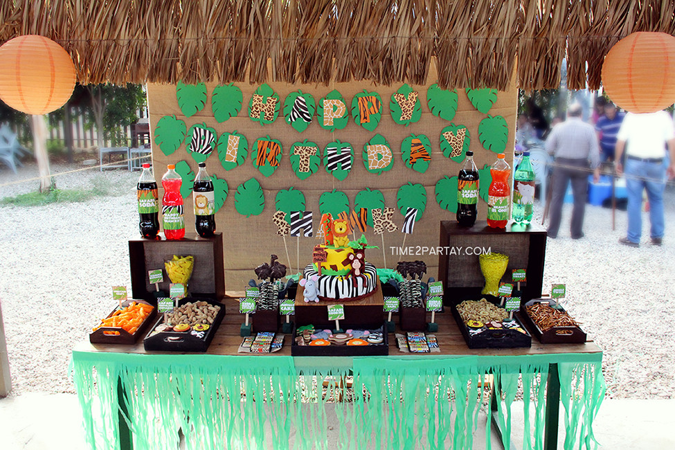 Jungle Birthday Party
 Jungle Themed First Birthday Party
