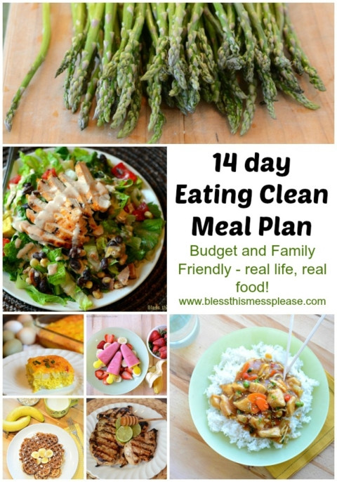 Kid Friendly Clean Eating Meal Plans
 Eating Clean Meal Plan Spring Summer Menu Bless This Mess