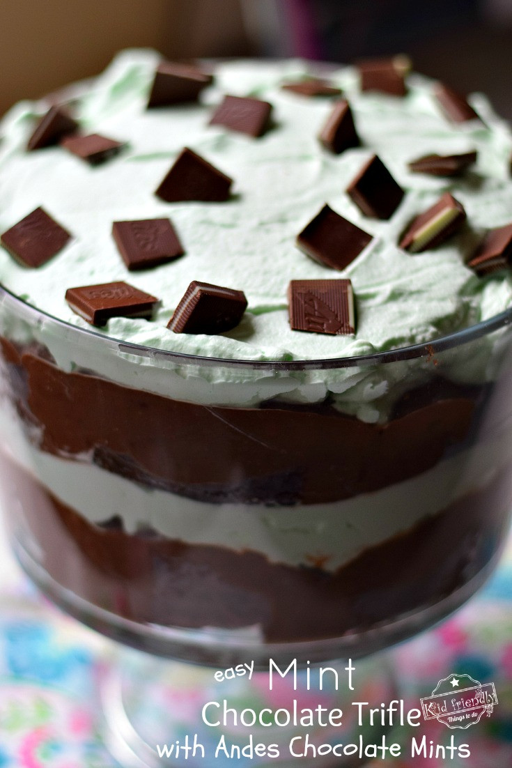 Kid Friendly Irish Recipes
 Mint & Chocolate Layered Trifle Kid Friend Things To Do