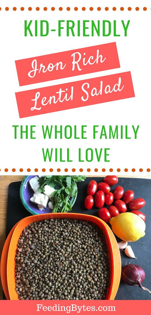 Kid Friendly Lentil Recipes
 Kid friendly iron rich lentil salad