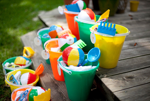Kids Beach Party Favor Ideas
 This Beach Birthday for Twins is Double the Fun Evite