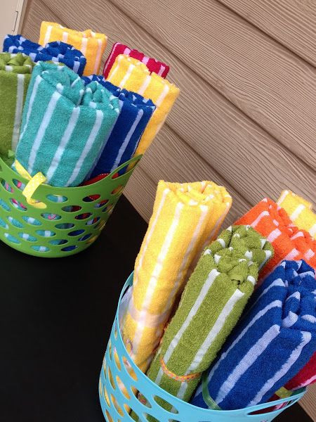 Kids Beach Party Favor Ideas
 Beach towels as party favors for pool party