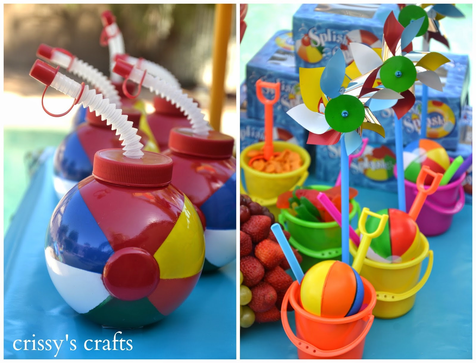 Kids Beach Party Favor Ideas
 Crissy s Crafts Pool Party Summer 2014