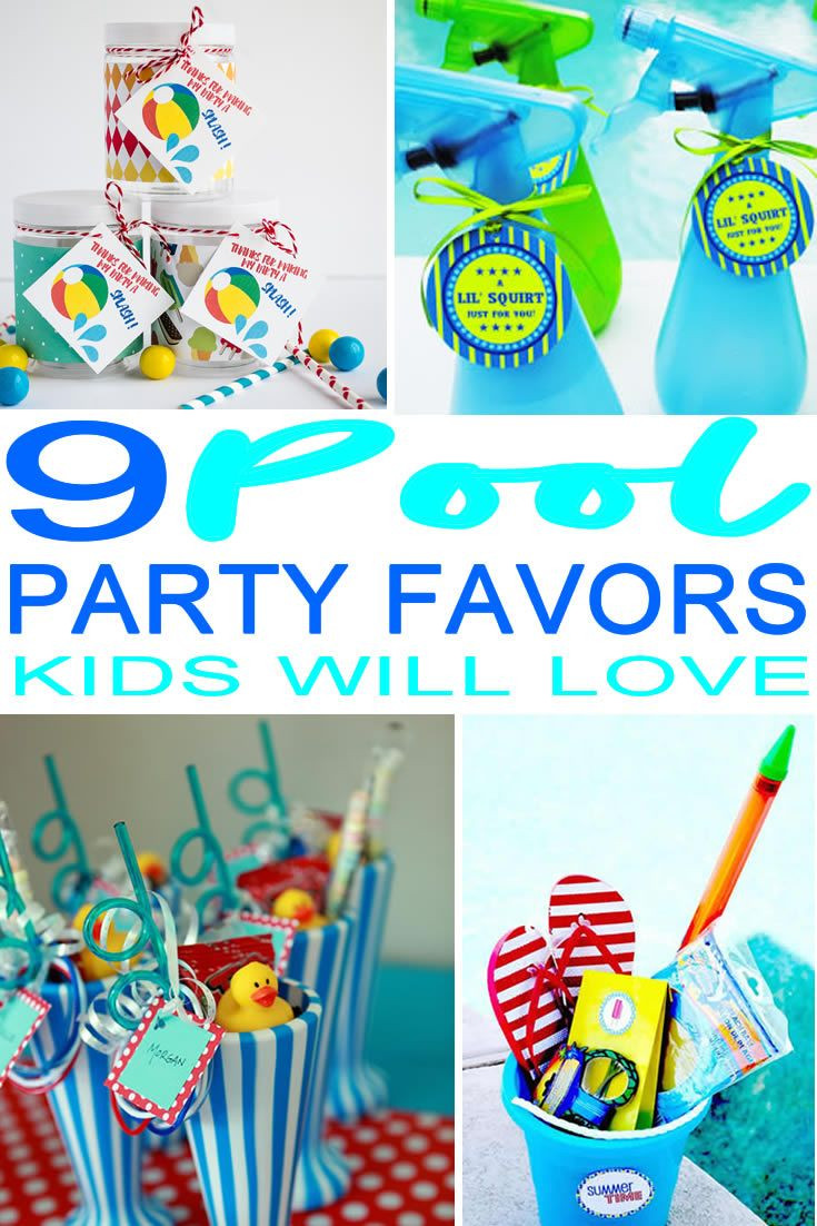 Kids Beach Party Favor Ideas
 9 pletely Awesome Pool Party Favor Ideas