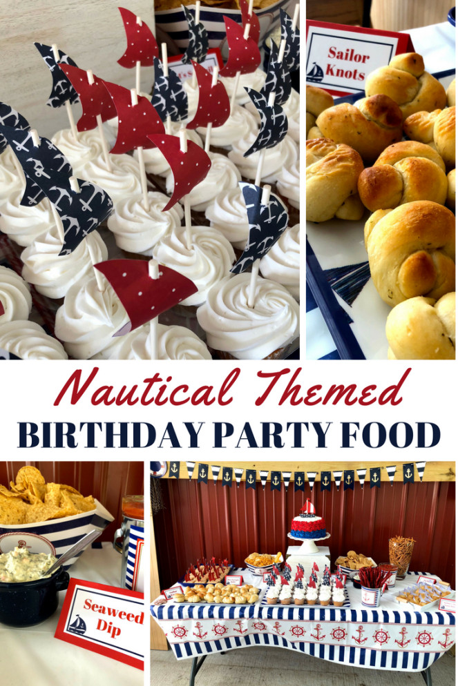 Kids Birthday Party Dinner Ideas
 Nautical Themed Birthday Party Food The Berry Basics