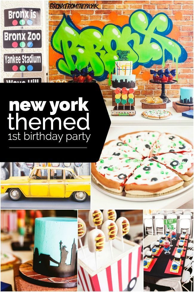 Kids Birthday Party New York
 A New York City Inspired First Birthday Party