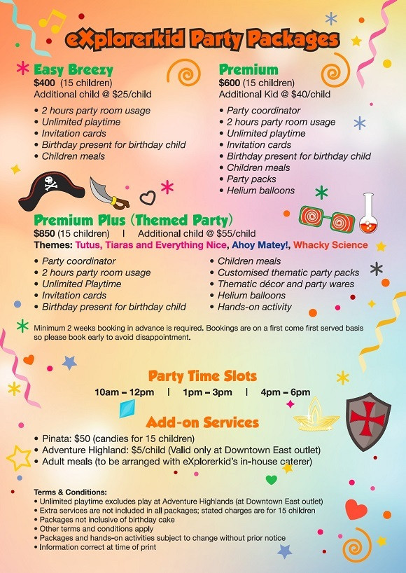 Kids Birthday Party Packages
 Birthday Parties At Indoor Playground EXplorerkid