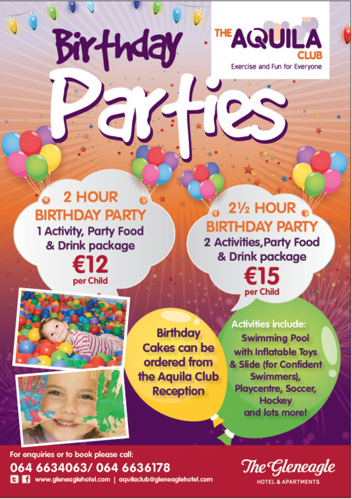 Kids Birthday Party Packages
 Kids Birthday Parties