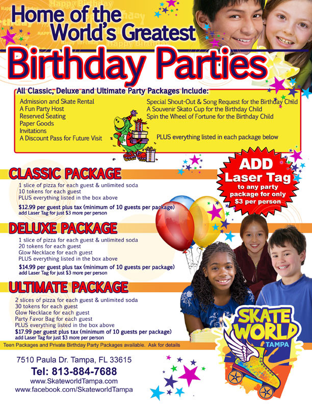 Kids Birthday Party Packages
 Kids Birthday Parties