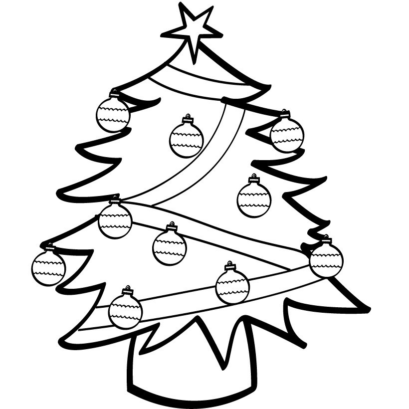 Kids Christmas Coloring Book
 Free Printable Christmas Tree Coloring Pages For Kids