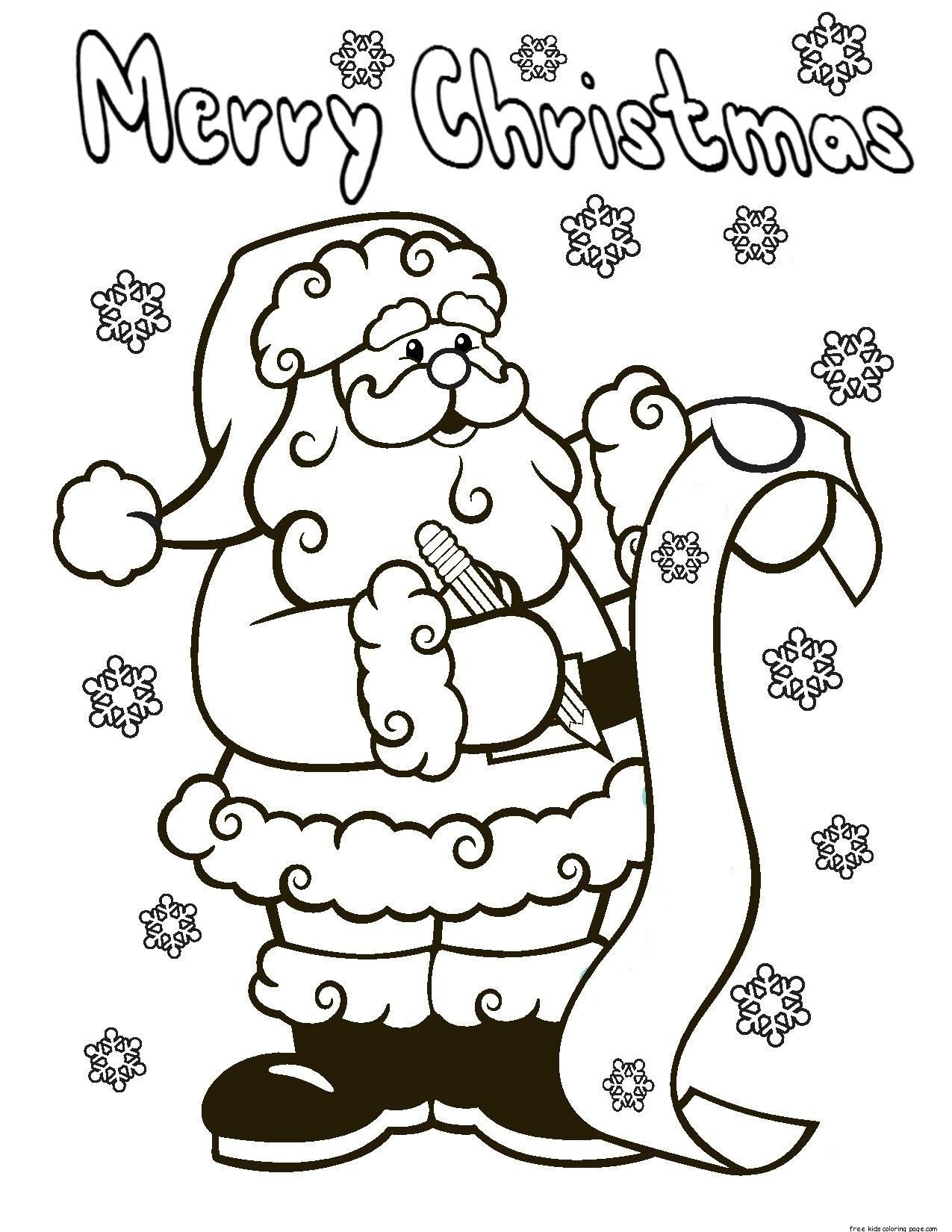 Kids Christmas Coloring Book
 christmas coloring pagesFree Printable Coloring Pages For