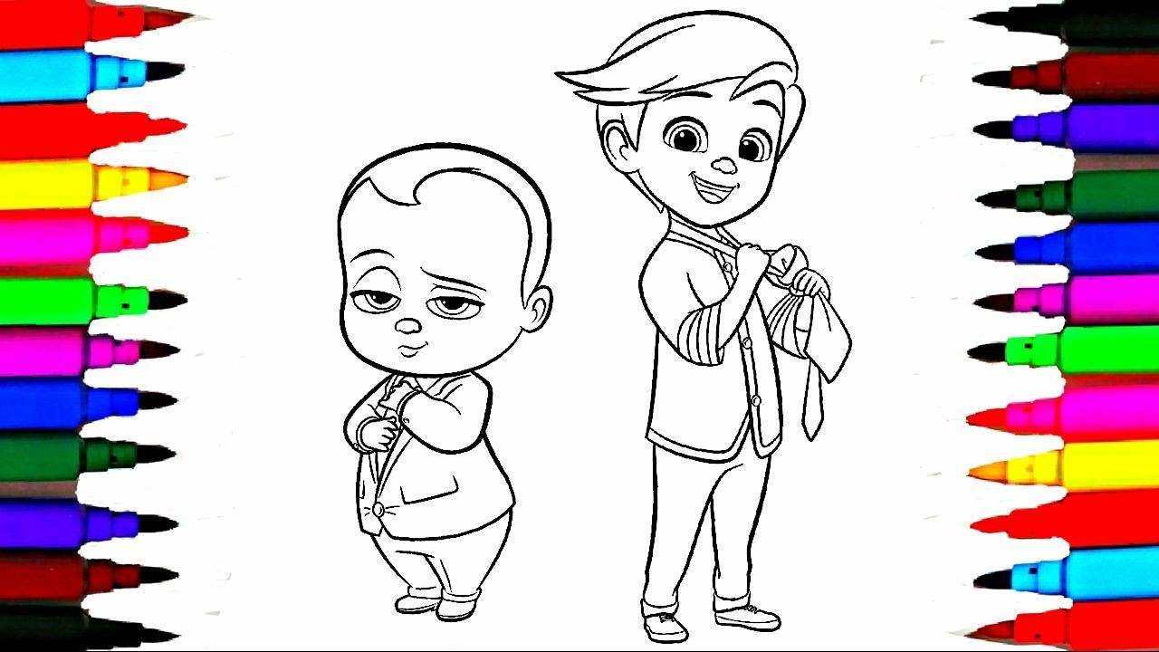 Kids Coloring Book
 Colours For Kids Boss Baby Coloring Pages l Dreamworks