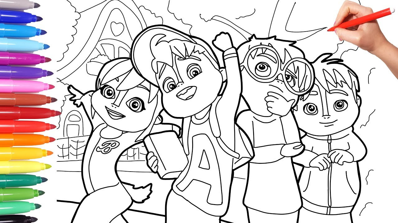 Kids Coloring Book
 Alvinnn and the Chipmunks Alvin Coloring Page for Kids