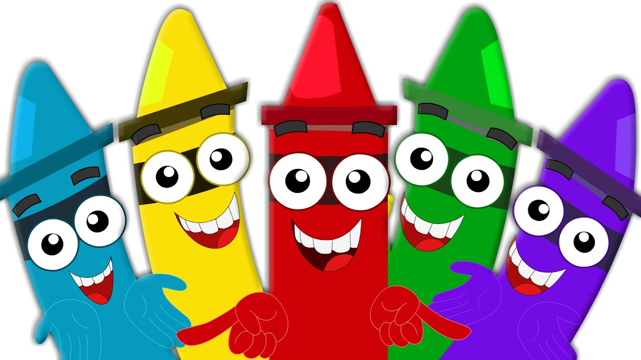 Kids Coloring Clipart
 Crayons Color Song