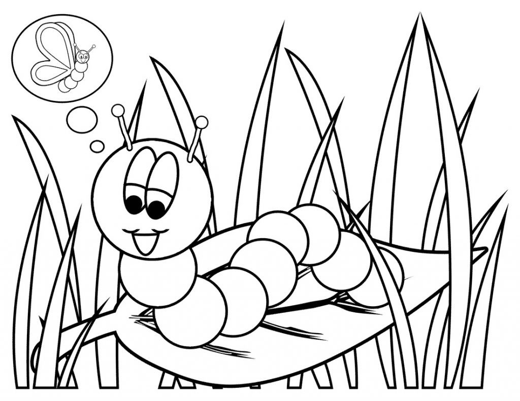 Kids Coloring Clipart
 Free Printable Caterpillar Coloring Pages For Kids