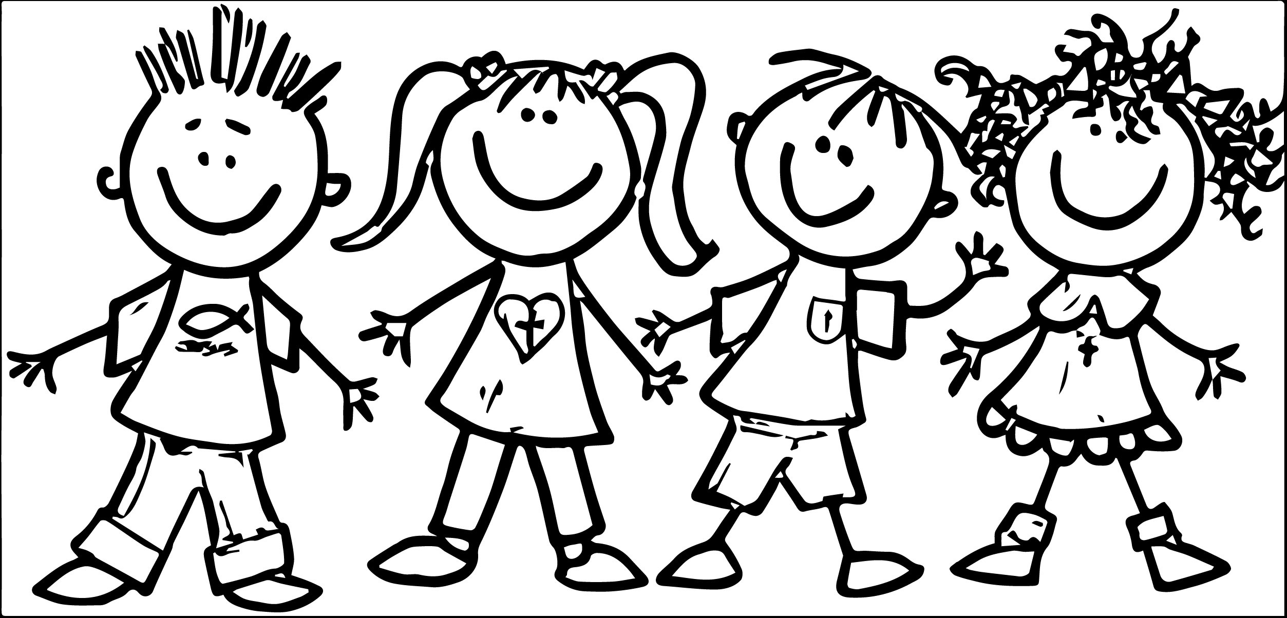 Kids Coloring Clipart
 Free Preschool Clip Art Clipartix