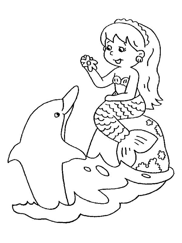 Kids Coloring Pages Mermaid
 Free Printable Mermaid Coloring Pages For Kids