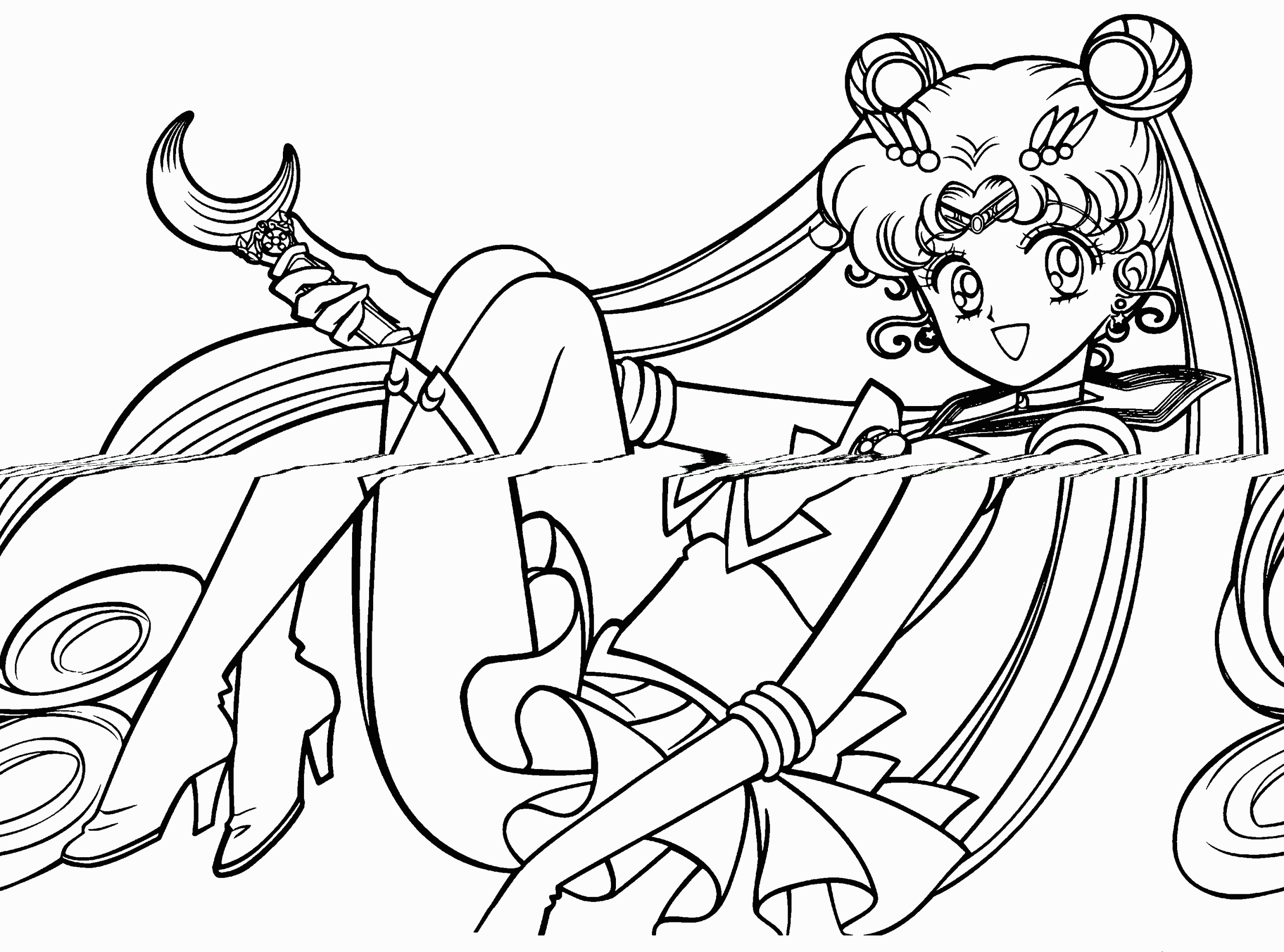 Kids Coloring Pages Online
 Free Printable Sailor Moon Coloring Pages For Kids