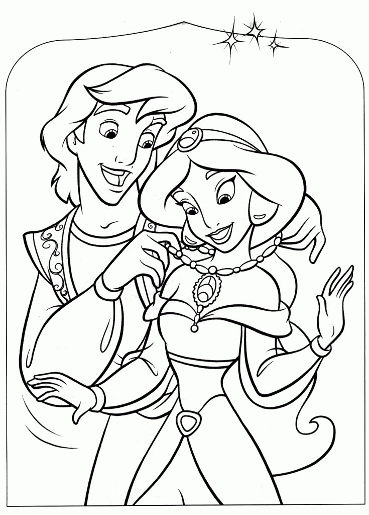 Kids Coloring Pages Online
 Free Printable Aladdin Coloring Pages For Kids