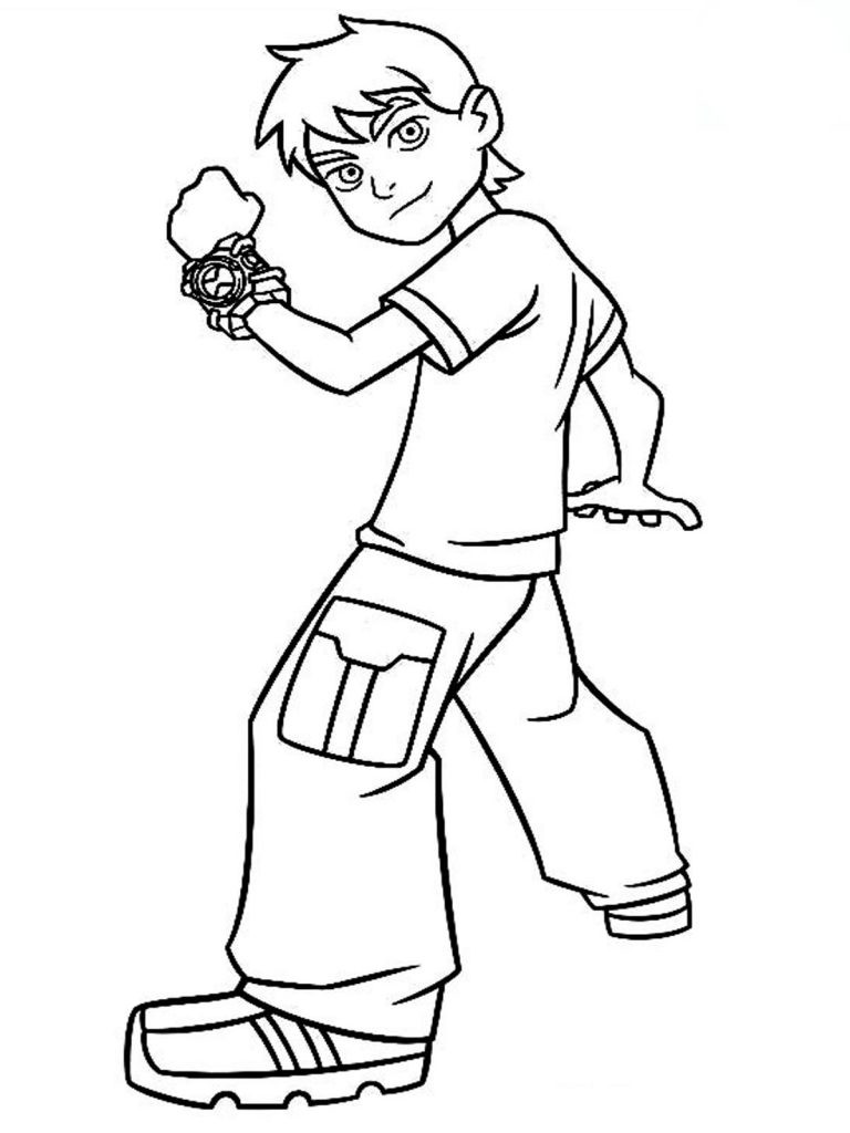 Kids Coloring Pages Online
 Free Printable Ben 10 Coloring Pages For Kids