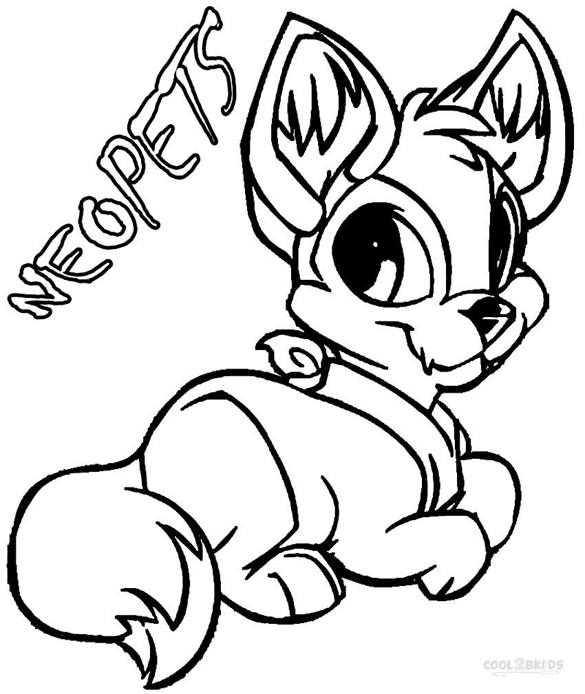 Kids Coloring Pages Online
 Printable Neopets Coloring Pages For Kids