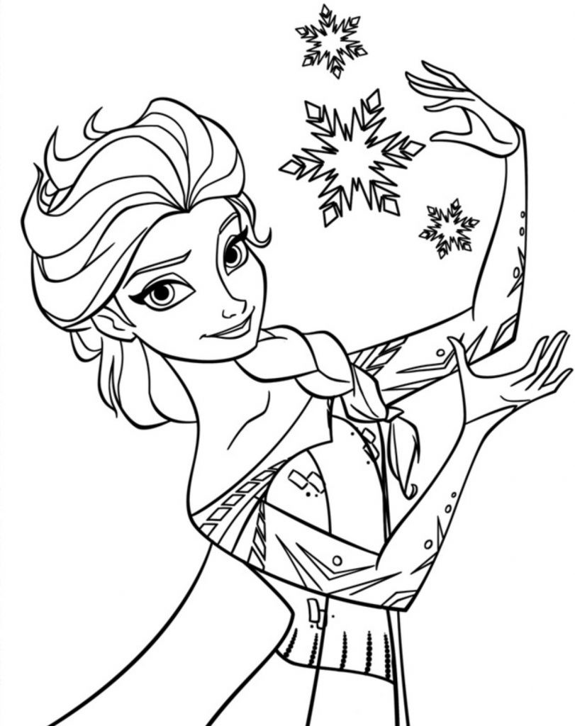 Kids Coloring Pages Online
 Free Printable Elsa Coloring Pages for Kids Best