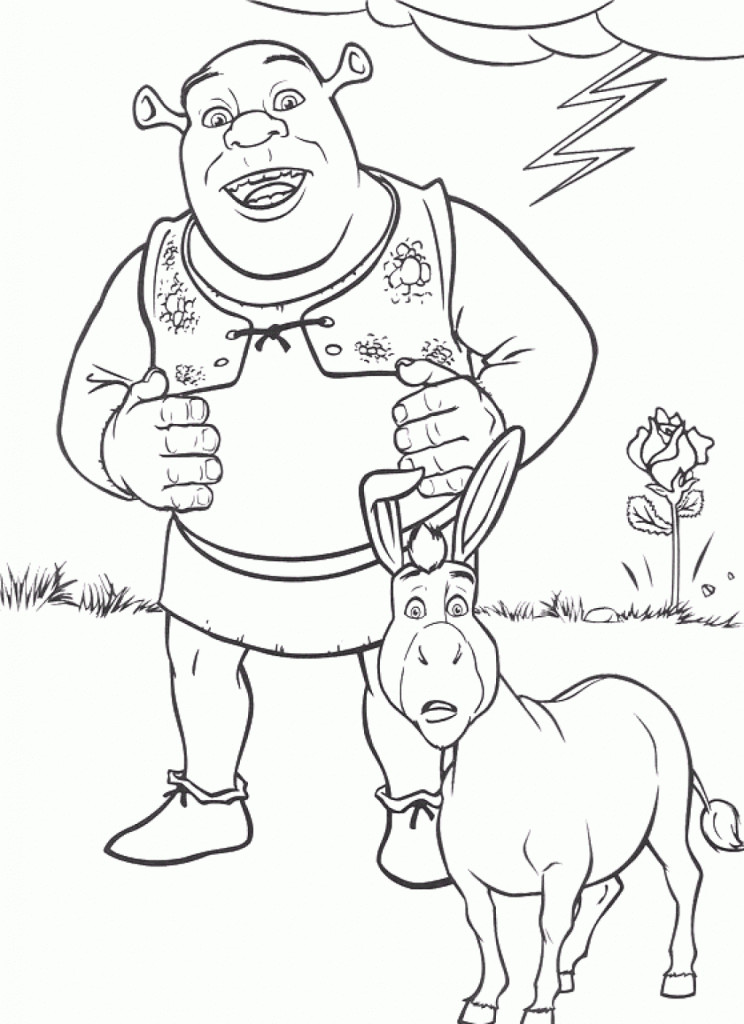 Kids Coloring Pages Online
 Free Printable Shrek Coloring Pages For Kids