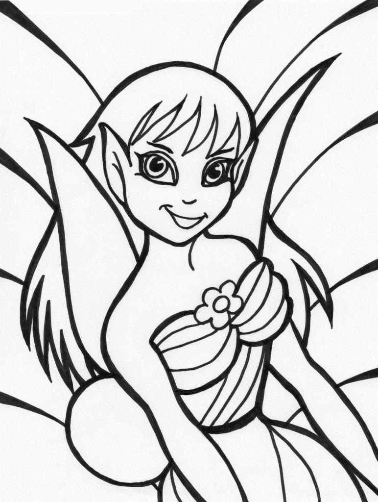 Kids Coloring Pages Printable
 Free Printable Fairy Coloring Pages For Kids
