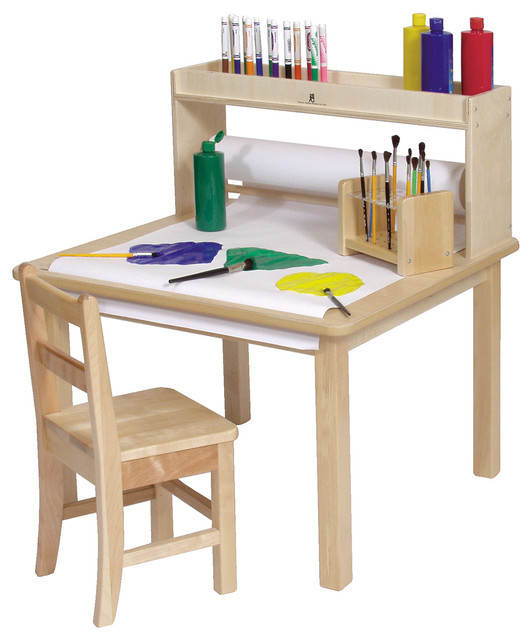 Kids Craft Table And Chairs
 Steffywood Kids Craft Creativity Desk Wooden Art Table
