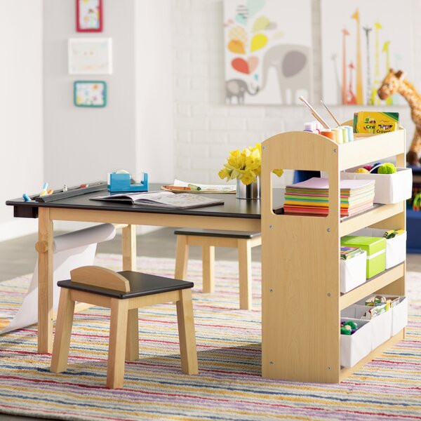 Kids Craft Table And Chairs
 Viv Rae Emilio Kids 3 Piece Arts and Crafts Table and