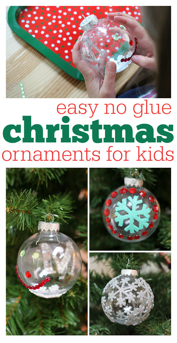 Kids DIY Christmas Ornaments
 Easy NO glue christmas ornaments No Time For Flash Cards