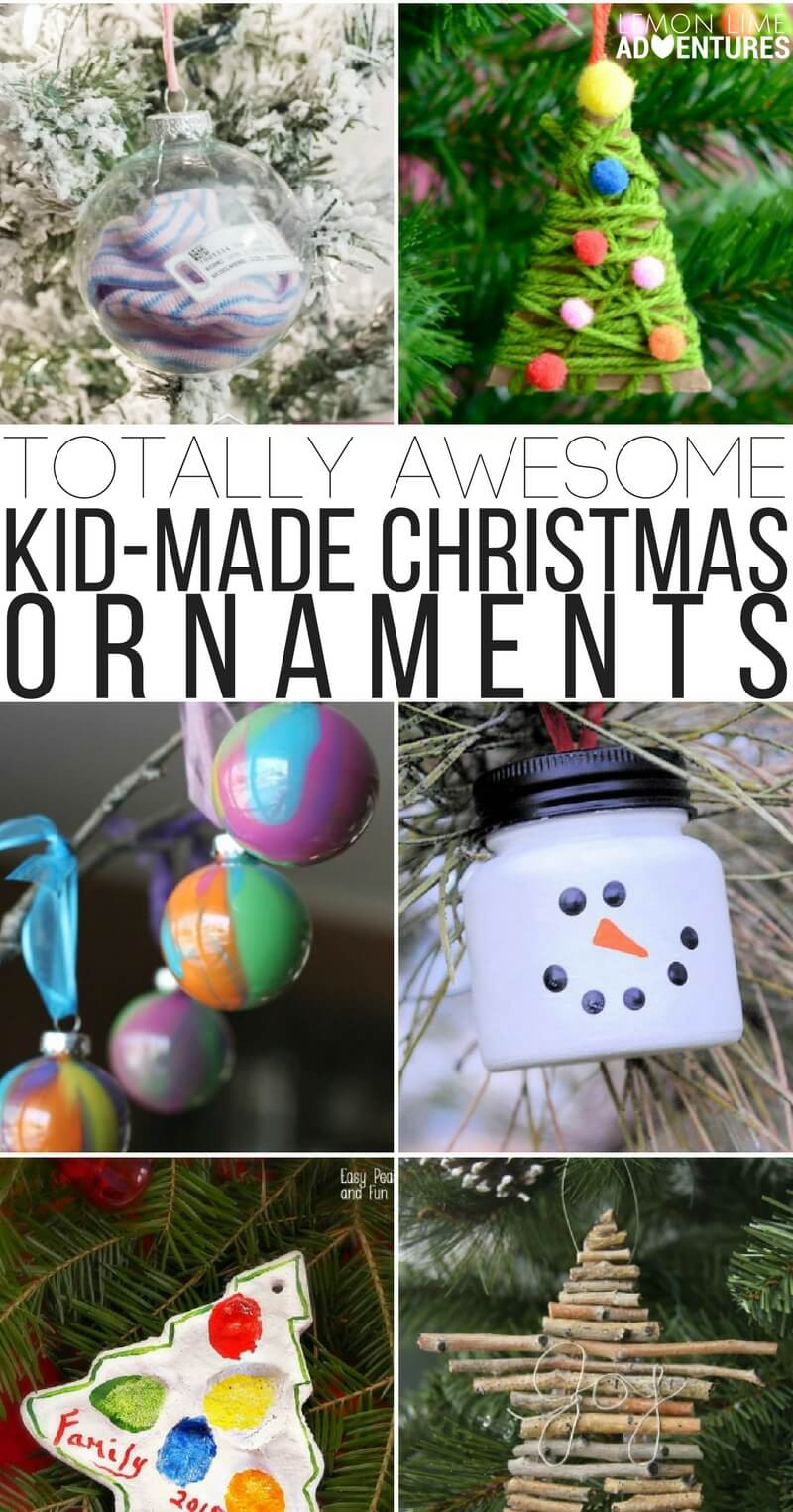 Kids DIY Christmas Ornaments
 Totally Awesome Kid Made Christmas Ornaments