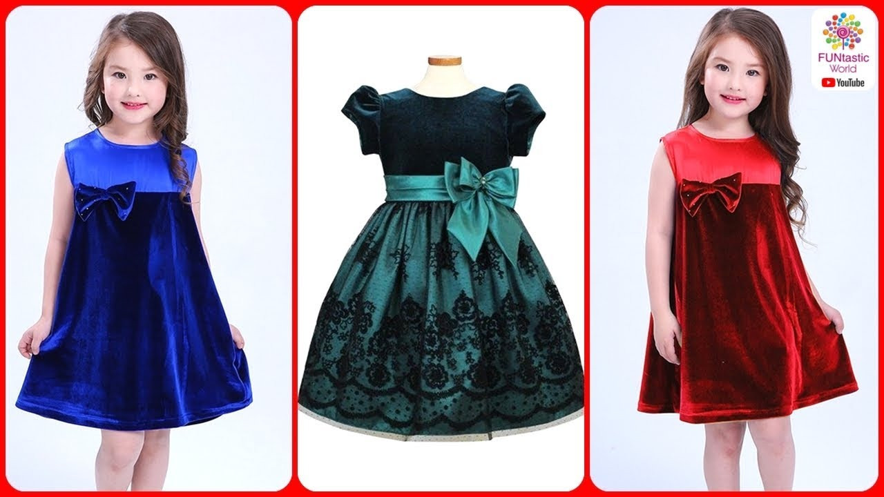 Kids Dress Design
 Latest Stylish Velvet Dress Designs for Baby Girls