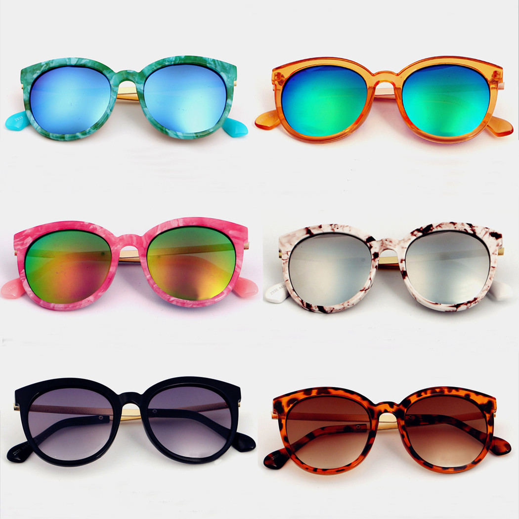 Kids Fashion Sunglasses
 Retro Full Frame Children Round Kids Fashion Glasses Color