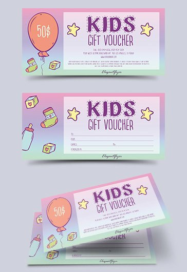 Kids Gift Cards
 Printable Gift Certificate Templates for Kids – by