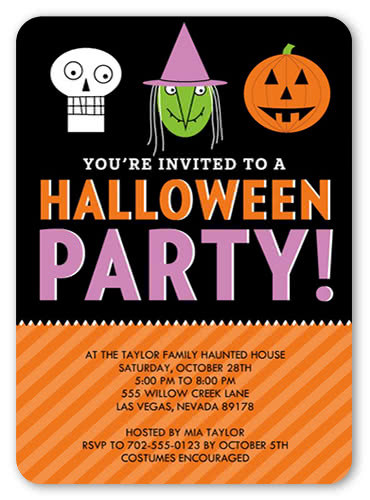 Kids Halloween Party Invitations Ideas
 18 Halloween Invitation Wording Ideas