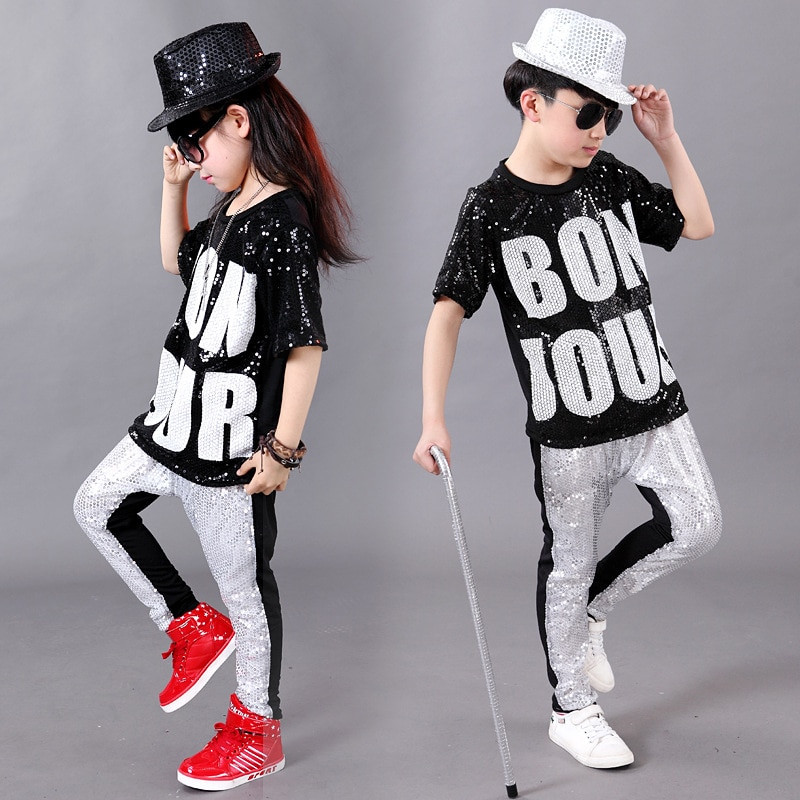 Kids Hip Hop Fashion
 Children Hip Hop Performance Clothing Sets Boys Girls Jazz