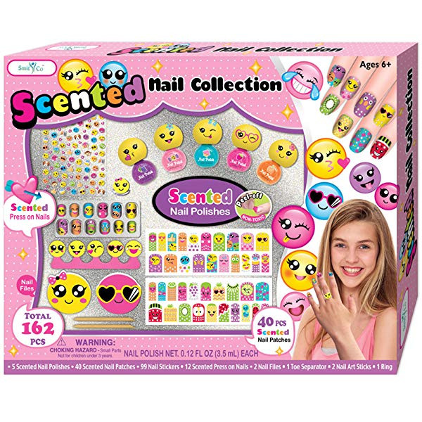 Kids Nail Art Kit
 Amazon SmitCo LLC Kids Nail Polish Gifts Set for