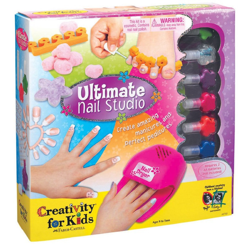 Kids Nail Art Kit
 Crafts Ultimate Nail Studio Kit