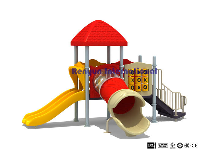Kids Outdoor Play Equipment
 RYF 004 child plastic slide children playground amusement