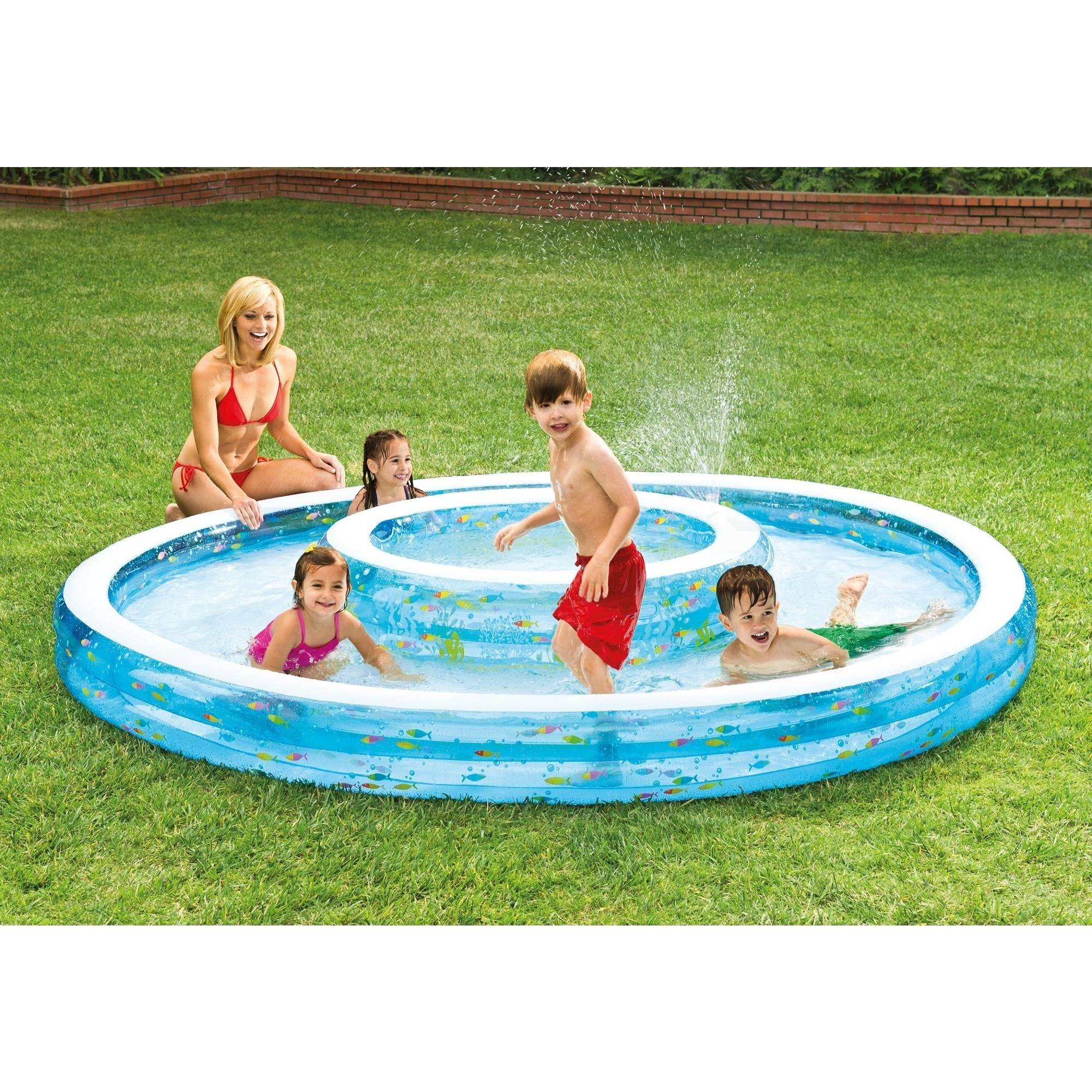 Kids Outdoor Pool
 Well Pool Inflatable Wishing Sprayer Plus Swim Center
