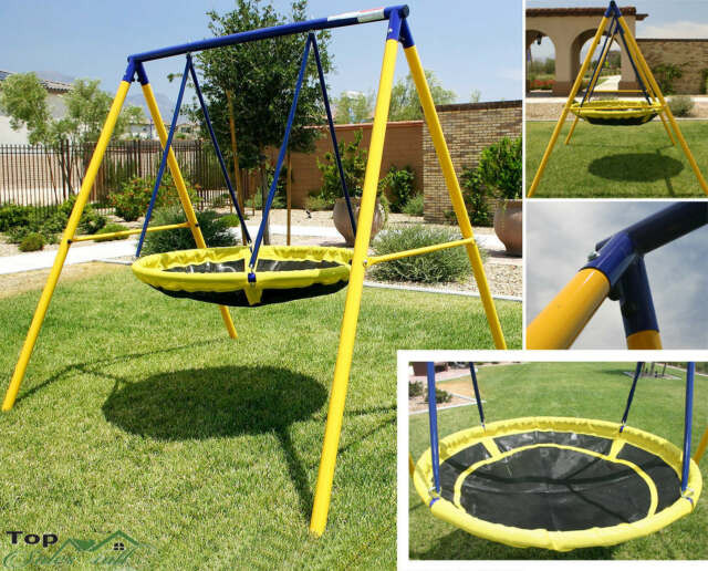 Kids Outdoors Playground
 Swing Sets for Backyard Playground Children Round Yard