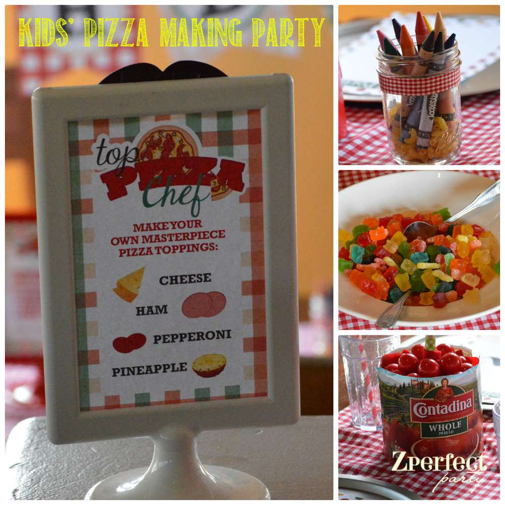 Kids Pizza Making Party
 Cooking Party Birthday Party Ideas 6 of 10