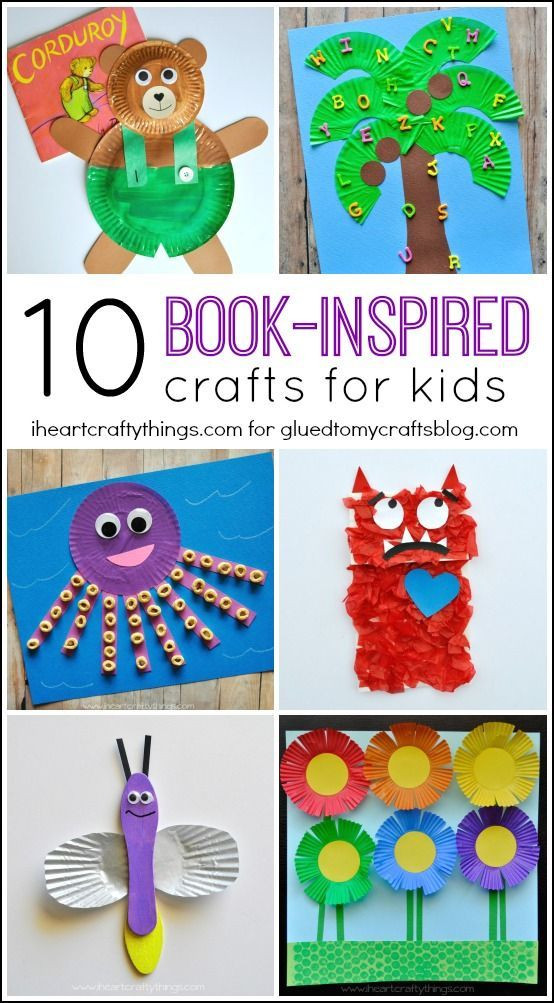 Kids Project Idea
 Book Inspired Kid Crafts Roundup I Heart Crafty Things