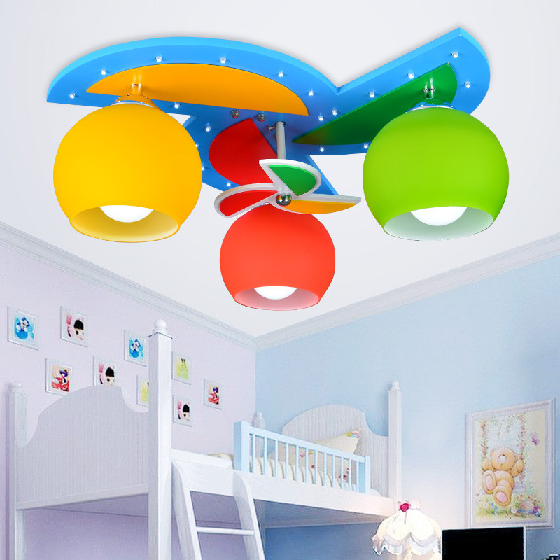 Kids Room Ceiling Lamp
 Ceiling Lights with 3 Heads for Baby Boy Girl Kids