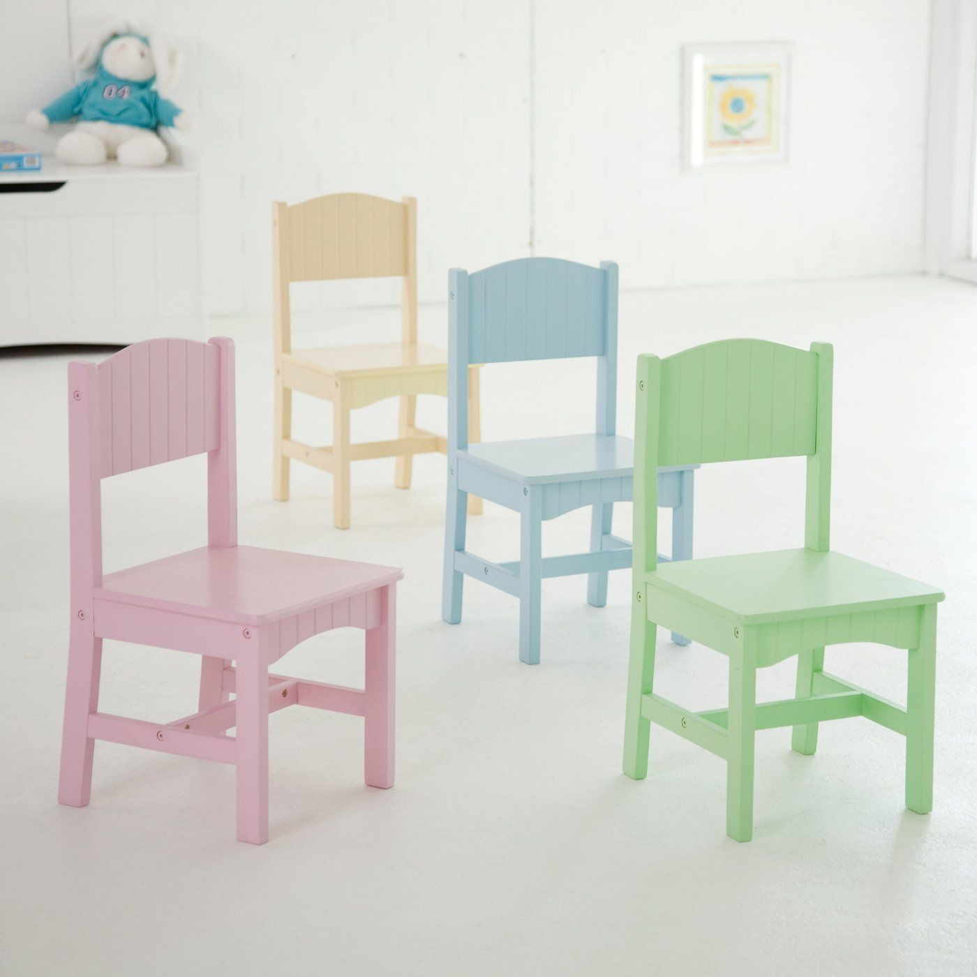 Kids Room Chair
 Kids Table Chair Set 5 Piece Furniture Children Play Room