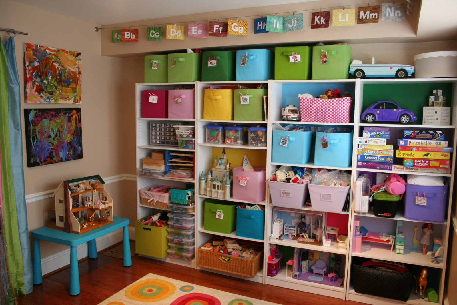 Kids Room Storage Ideas
 Pink and Green Mama Kid Friendly Spaces and Toy Storage