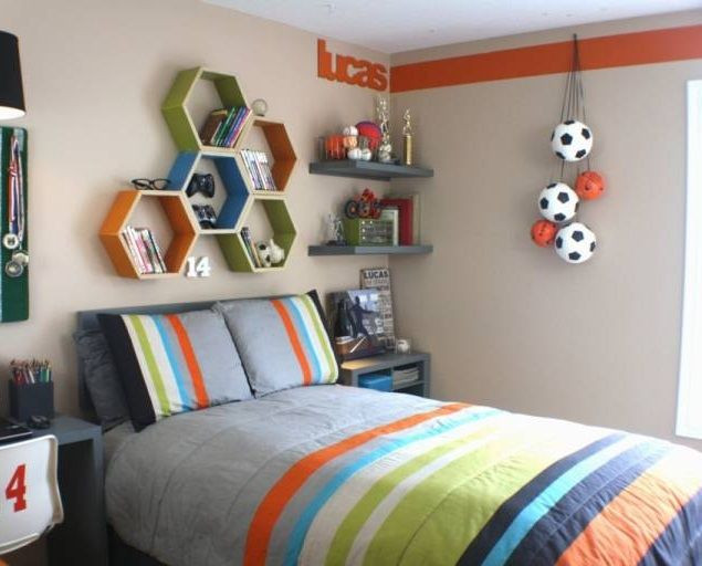 Kids Sports Room Decorations
 Soccer theme for teenage boy bedroom