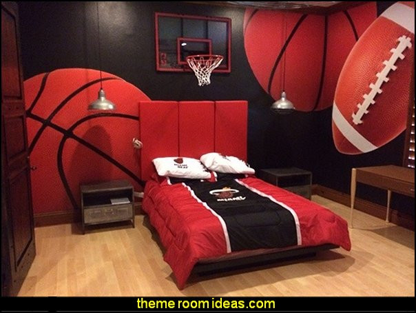 Kids Sports Room Decorations
 Decorating theme bedrooms Maries Manor Sports Bedroom