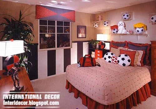 Kids Sports Room Decorations
 Cool sports kids bedroom themes ideas and designs